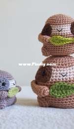 Manchagurumi Designs - Annamaria Majlath - Baby Sloth - Free