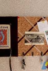 Kokopelli Welcome cardboard and key holder