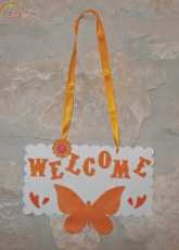 Spring Felt door hanger