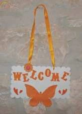 Spring Felt door hanger