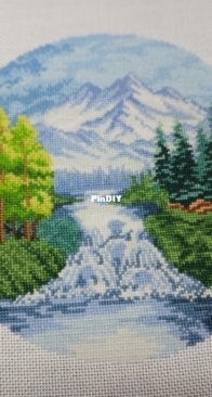 Landscape #11 - 2x2 Stitch Art