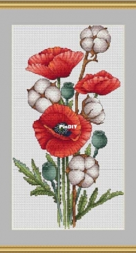 Poppies and Cotton by Svetlana Sichkar