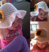 Leanne888 - Ruffled brim sunhat - Free