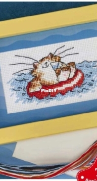 Summer Kitty by Margaret Sherry from The World of Cross Stitching 358 PCS + XSD