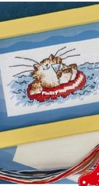 Summer Kitty by Margaret Sherry from The World of Cross Stitching 358 PCS + XSD