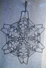 Flurry, a Lace Snowflake by Linda Browning