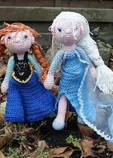 Carins Creaties - Carin van Kuijk  - Elsa The Snowqueen And Anna the princess