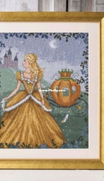Cinderella Sparkle - Fairytale Princess by Jenny  Barton  Cross Stitch Gold 158 XSD
