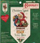Dimensions 8695 Christmas Spirit Banner