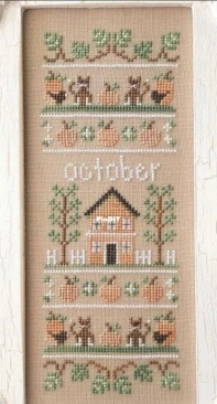 Country Cottage Needleworks CCN - Sampler of the Month - October PCS