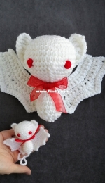 BJD clothes Craft - Svetlana Maxarova - Amigurumi Bat Albino Crochet - Светлана Максарова - Амигуруми летучая мышь альбинос крючком - English and Russian - Free