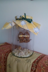 Birds in a jar
