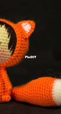 Denizas Toys  - Tatyana Korobkova - Tanoshi Series -  Little Fox Doll (Orange Fox Doll)