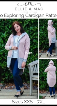 Ellie and Mac - Go Exploring Cardigan - Sizes XXS-7XL