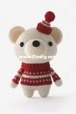 DIY Fluffies - Mariska Vos-Bolman - Pjotr tht Polar bear - Dutch English and German