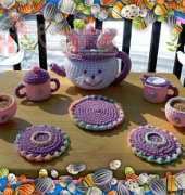 Crafts for Angels Designs - Barbara Maroney - Miss Easter Bunny Tea Set