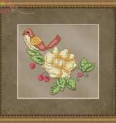 StitchX Cross Stitch Designs - Small Bird and Magnolia