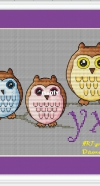 Three Owls Under The Window by Dasha Frolova