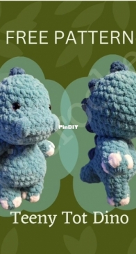 Ji Crochet - jicrochet - Becky Lynn Brion - Teeny Tot Dino - Free