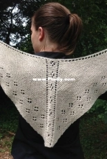 Mouse Print Shawlette by Nancy Cavender-Free