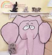 Spencer the Elephant Baby Blanket by Kathleen Brklacich Sasser-Free