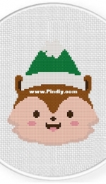 Daily Cross Stitch -Winter Squirrel