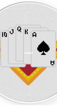 Daily Cross Stitch - Royal Flush