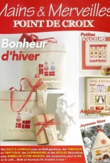 Mains & Merveilles Point de Croix - Bonheur dhiver - No.123 - December 2017 - French