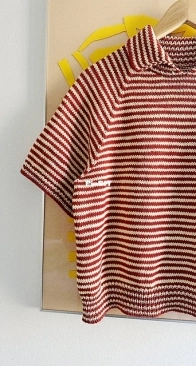 Stripe Overload Polo Tee by Mie Firring - Spektakelstrik