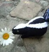Rabbit Hole Knits- Knit Skunk Baby by Sara Elizabeth Kellner