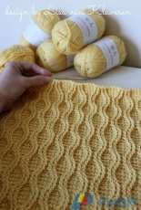 Holland Designs - Lisa van Klaveren - Cable Tryst Throw