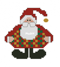 Susan Gastler - Pudgy Plaid Vest Santa - FREE