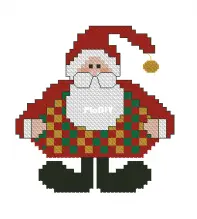 Susan Gastler - Pudgy Plaid Vest Santa - FREE