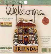 Dimensions Wire Welcome 8634 Friends Welcome by Debbie Mumm
