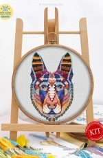 Awesome Pattern Studio - C443 - Mandala Dog - PCS + XSD