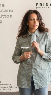 Friday Pattern Company - Chelsea Gurnoe - No. 039 - Butano Button Up - Sizes XS-7X