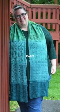 Pacific Coast Tour Shawl by Cynthia Spencer - Really Clear Designs