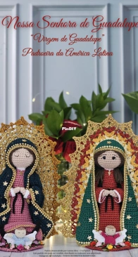 Crochê by Lô - Lorena Silva - Our Lady Guadalupe - Nossa Senhora de Guadalupe - Portuguese