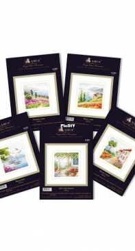 Alisa 0-198 Road on the Sea, 0-199 Poppies at the Sea, 0-200 Lavender at the Sea, 0-201 Flower Porch, 0-203 Sea View
