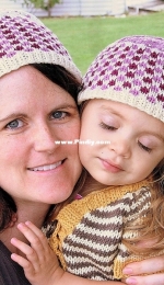 Raspberry Hat by Joan Laws-Free