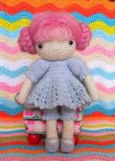 Biscuit bear - Rose Bonbon – A dress for my Crochet Doll