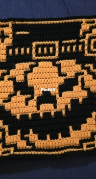 Pumpkin mosaic square