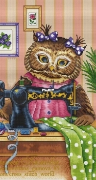 Sewing Owl by Svetlana Gamova XSD