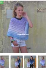 Childs Poncho by Sys Fredens - Dutch - Free.