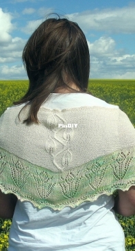 Lys Shawl y Karen Fournier-Free