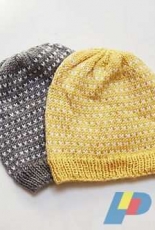 Little Hearts Knitted Hat by Kayla McRobie/Electric Bunny-Free