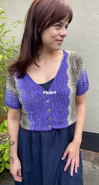 Sophia Crosswise Cardigan by Jacqueline van Dillen