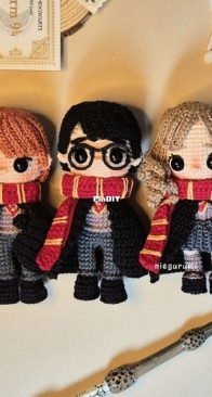 Niegurumi - Stephanie Olivera - Ebook Harry Potter: Harry Potter, Hermione Granger, Ron Weasley - Spanish