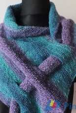 Pfeilraupe Shawl/Wrap by Alpi Alpenrose -Multilingual-Free
