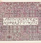 Blue Ribbon Designs BRD-027 - Red Velvet Inscription Sampler